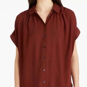Madewell Drapey Shirt Button Down Shirt SZ L